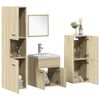 vidaXL 5 Piece Bathroom Furniture Set Sonoma Oak Engineered Wood