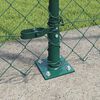 vidaXL Fence Post Green 25 x 1.6 m (60 x 60 mm mesh) Steel and PVC