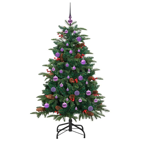 vidaXL Artificial Christmas Tree with 150 LEDs with Stand Green 150 cm