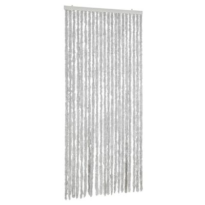 vidaXL Fly Curtain Grey 100x200 cm Chenille