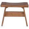 vidaXL Stool Natural 40 x 25 x 31 cm Mahogany Wood