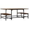 vidaXL Coffee Table Brown Oak 100x50.5x40 cm Engineered Wood