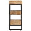 vidaXL Console Table 70x35x70 cm Solid Rough Wood Mango