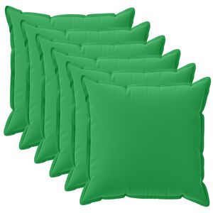 vidaXL Cushion Cover 6 pcs HOUTEN Green 30 x 30 cm Polyester
