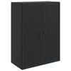 vidaXL Wall-Mounted Cabinet Black 66 x 34.5 x 90 cm Engineered Wood