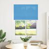 vidaXL Pleated Blind Blue 85x100 cm Fabric Width 84.4 cm Polyester