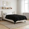 vidaXL Full Year Duvet Quilted Black 140 x 220 cm Microfiber