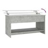 vidaXL Coffee Table Concrete Grey 102x50x52,5 cm Engineered Wood