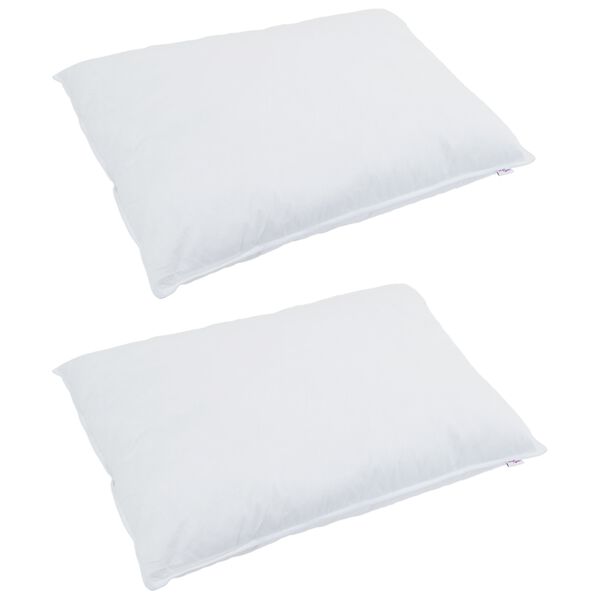 vidaXL Duvet Set with Pillow 3 pcs White Microfiber and Cotton