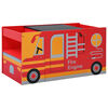 vidaXL 3 Piece Kids Chair Table Set Fire Truck Design Wood