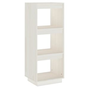 vidaXL Book Cabinet/Room Divider White 40x35x103 cm Solid Wood Pine