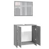 vidaXL Bathroom Furniture Set Grey Sonoma Engineered Wood