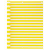 vidaXL Balcony Screen Yellow and White 120x400 cm HDPE