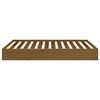 vidaXL Bed Frame without Mattress Honey Brown Solid Wood 135x190 cm Double