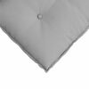 vidaXL Back Pillow Cloud Grey 140 x 19 x 50 cm Fabric