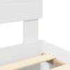 vidaXL Bed Frame with Headboard White 140 x 190 cm Engineered Wood