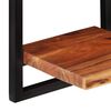 vidaXL Wall Shelves 2 pcs 25x25x75 cm Solid Wood Acacia and Steel