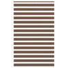 vidaXL Zebra Blind Brown 150x230 cm Fabric Width 145.9 cm Polyester