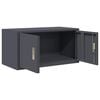 vidaXL Storage Cabinet Anthracite 80 x 40 x 40 cm Cold-Rolled Steel