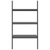 vidaXL 3-Tier Leaning Shelf Black 64x34x116 cm