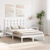vidaXL Bed Frame without Mattress White 120x200 cm Solid Wood