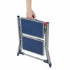 Escalo Foldable Step Stool 150 kg Metal Grey and Blue