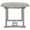 vidaXL Garden Table Grey 200x100x75 cm Solid Acacia Wood