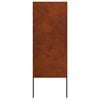 vidaXL Garden Privacy Screen Rusty 50 x 140 cm Weathering steel