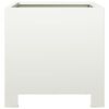vidaXL Garden Planters 2 pcs White 30x30x30 cm Steel