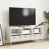 vidaXL TV Cabinet White 101.5x39x43.5 cm Cold-rolled Steel