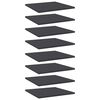 vidaXL Bookshelf Boards 8 pcs Grey 40x40x1.5 cm Engineered Wood