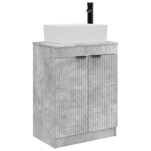 vidaXL Bathroom Vanity with Sink Concrete Grey 54 x 35 x 83 cm