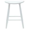 vidaXL Dining Chairs 2 pcs White 46 x 37 x 63 cm Solid Rubber Wood