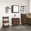 vidaXL 2 Piece Bathroom Furniture Set Brown Oak Engineered Wood