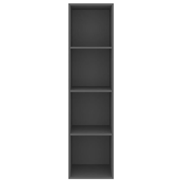 vidaXL Wall-mounted TV Cabinet Grey 37x37x142.5 cm Engineered Wood