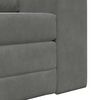 vidaXL Folding Sofa Bed Dark Grey 98 x 71 x 83 cm Velvet
