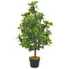 vidaXL Artificial Plant Laurel Tree with Pot Green 90 cm