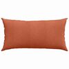 vidaXL Sofa Pillows 2 pcs Red Orange 80 x 40 cm Corduroy Fabric