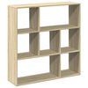 vidaXL Room Divider Bookcase Sonoma Oak 102x29x103,5 cm Engineered Wood