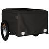vidaXL Bike Trailer Black and Grey 45 kg Iron