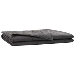 vidaXL Weighted Blanket Anthracite 200 x 220 cm 13 kg 100% Cotton 205T