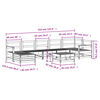 vidaXL 8 Piece Garden Sofa Set Solid Wood Pine