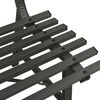 vidaXL Garden Bench 110 cm Steel Black