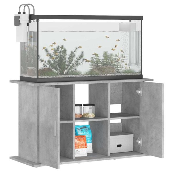 vidaXL Aquarium Stand Concrete Grey 101x41x58 cm Engineered Wood