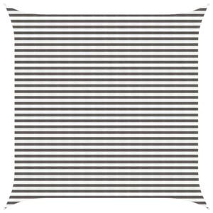 vidaXL Sunshade Sail Light Grey and White 4 x 4 m HDPE