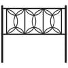 vidaXL Metal Replace Headboard Black 100 cm