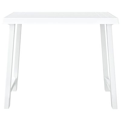 vidaXL Camping Table White 79x56x64 cm PP Wooden Look