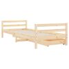 vidaXL Kids Bed Frame with Drawers 90x200 cm Solid Wood Pine