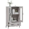vidaXL Highboard Grey Sonoma 69.5x31x115 cm Engineered Wood