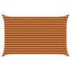 vidaXL Sun Shade Sail Orange and Brown 4 x 2.5 m 100% Polyester Oxford